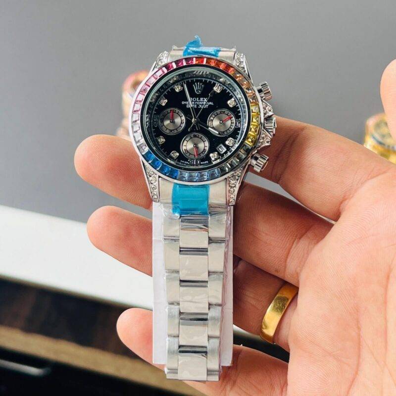 Rolex Rainbow Daytona Silver