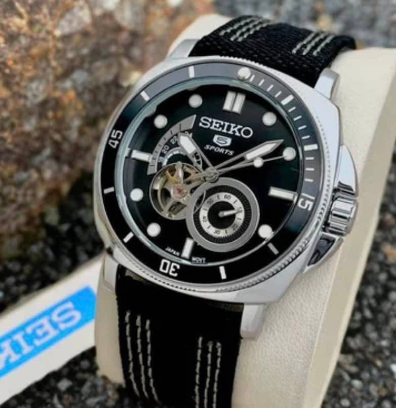 SEIKO Open-Heart Black